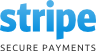 Powered by Stripe.com: PCI-compliant, secure credit card payment processing